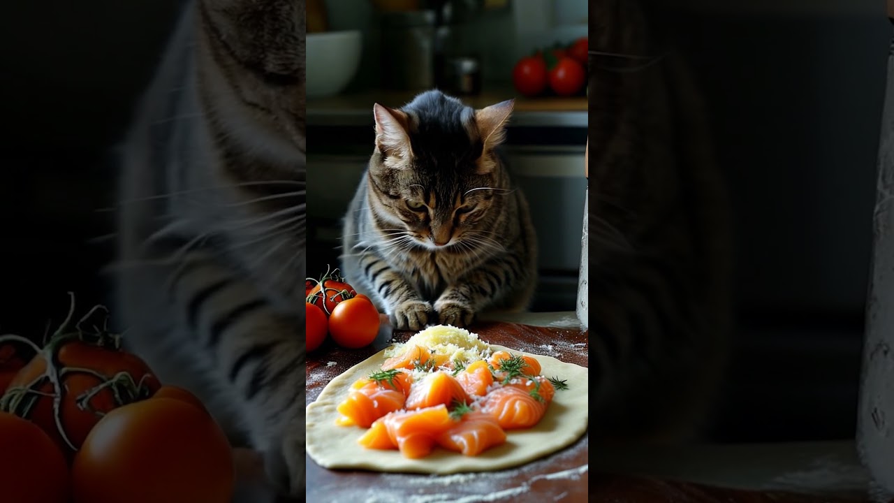 Cats love to cook food 