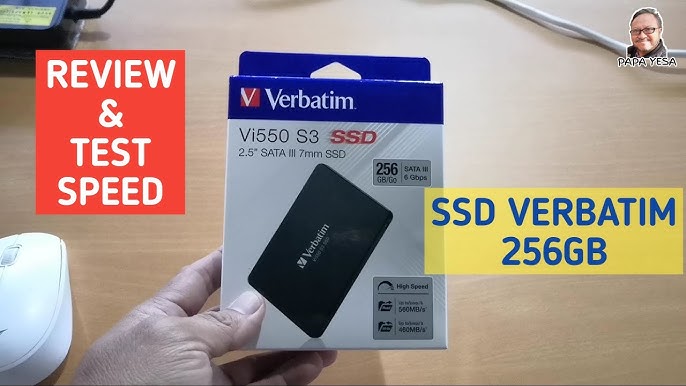 256gb SSD S3 unboxing Vi550 YouTube - Verbatim