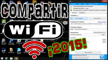 Usar  PC como router WiFi (compartir wifi) [2015] [ACTUALIZADO]