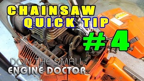 Chainsaw Quick Tip #4 - Leaking Cylinder Gaskets