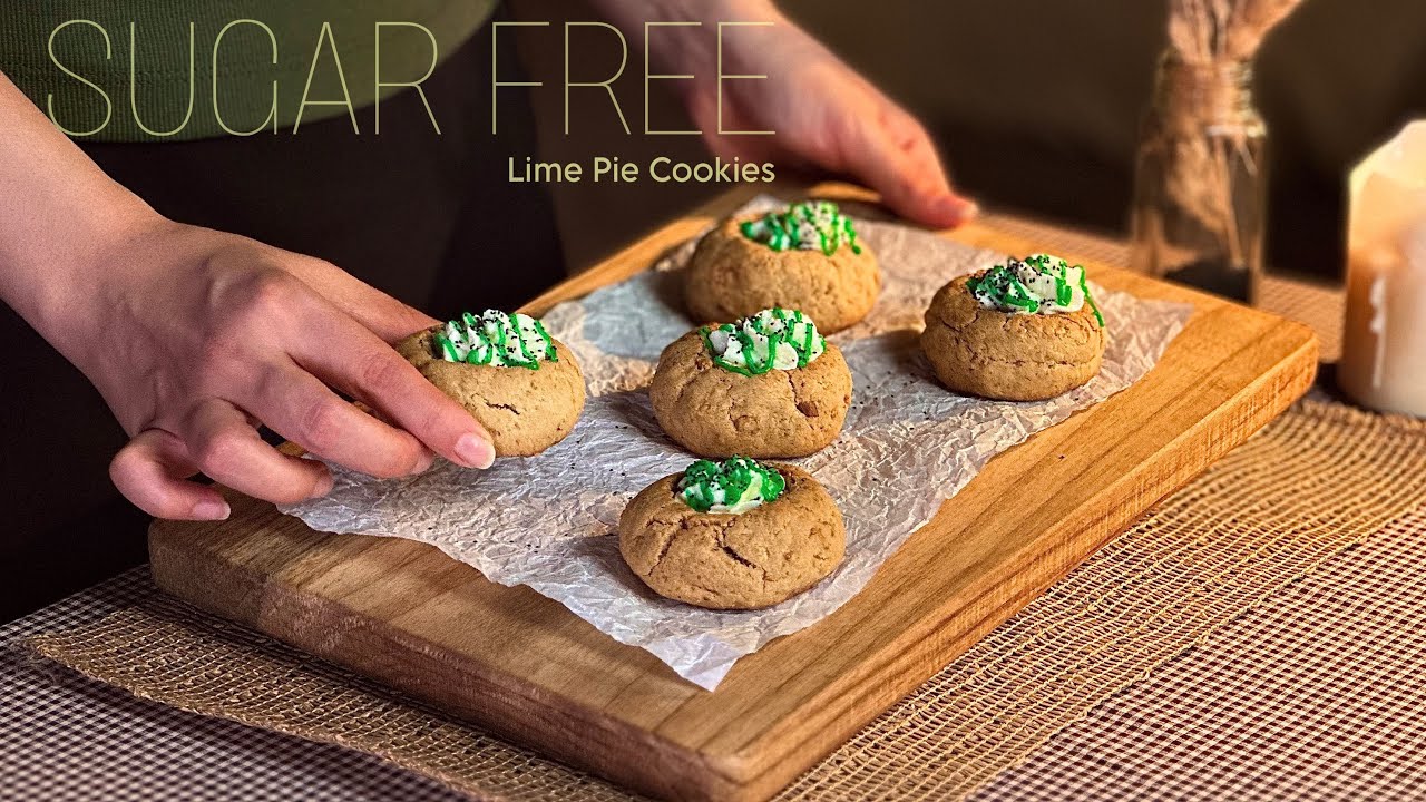 Easy No Sugar(stevia) Lime Pie Cookies🍋You’ll Want Every Day💚