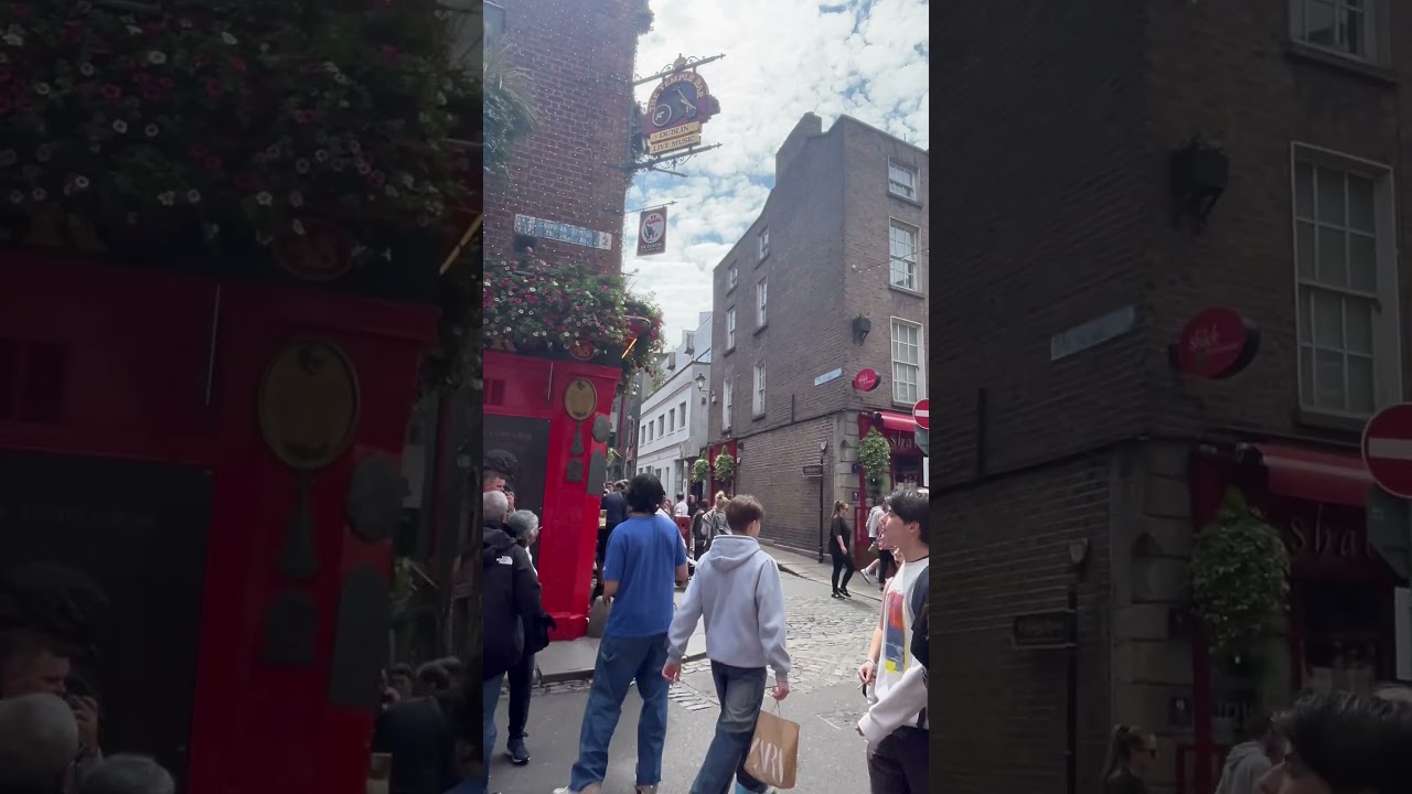 The temple bar street, Dublin City Centre, Ireland