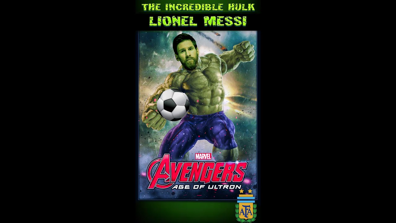Lionel Messi Stars As The Hulk! #Shorts #Messi #Football