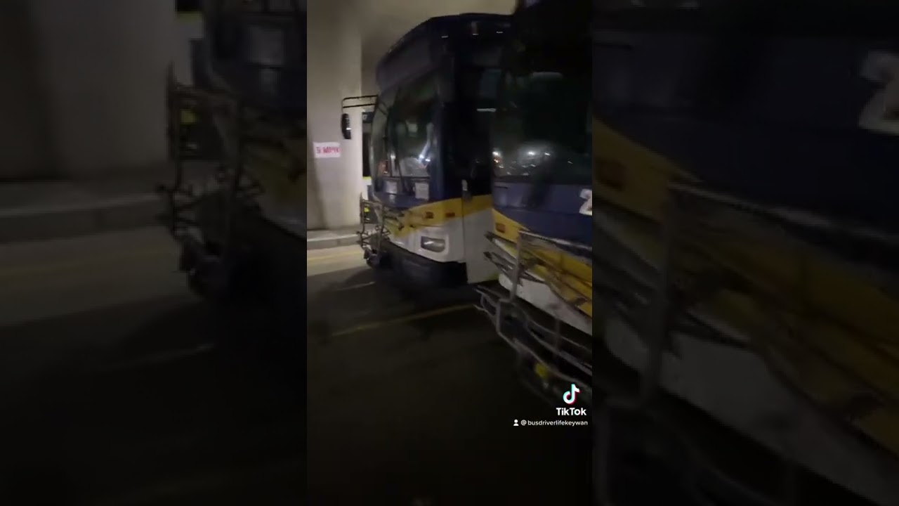 Bus Driver Finishes Their Shift 