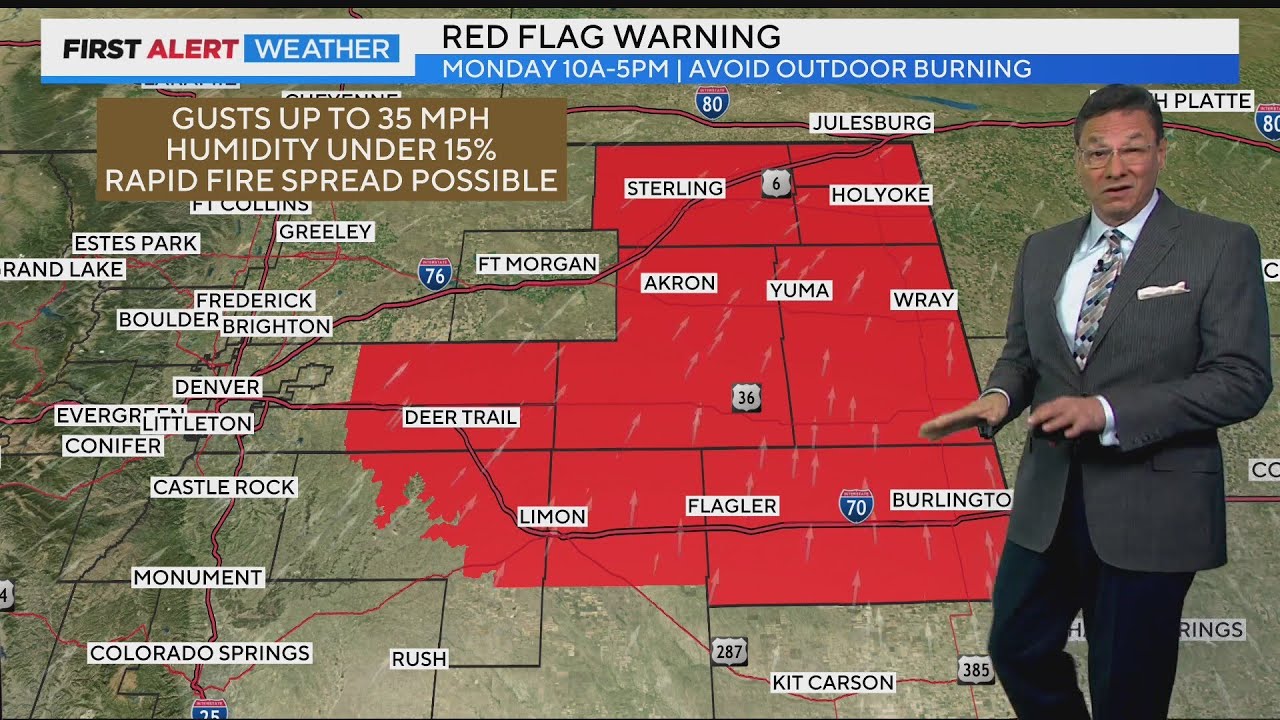 Warm again for Monday with high fire danger for Northeastern areas of ...