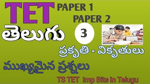 TS TET PAPER 1 PAPER 2 IMPORTANT BITS| TS TET IMP BITS IN TELUGU|TS TET TELUGU SUBJECT IMP BITS|#tet