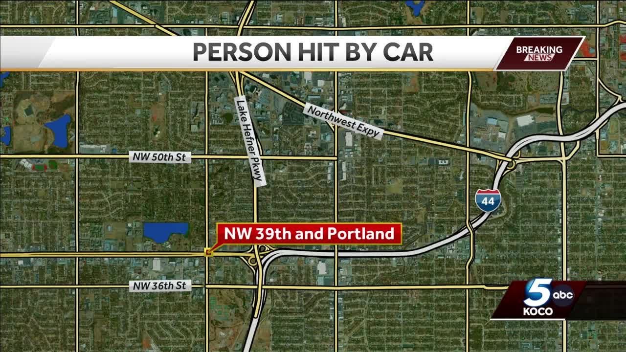 Person taken to hospital after being struck by vehicle in NW OKC - YouTube