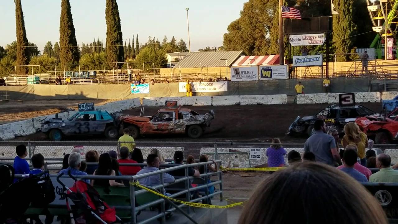 Stanislaus Fair Demolition Derby 2016 YouTube