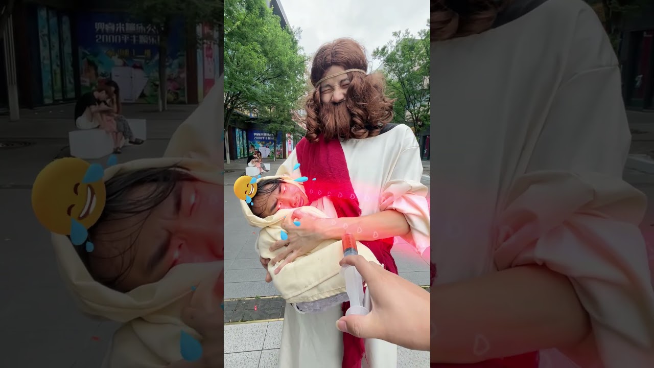 The transformation into a demon after receiving the injection.