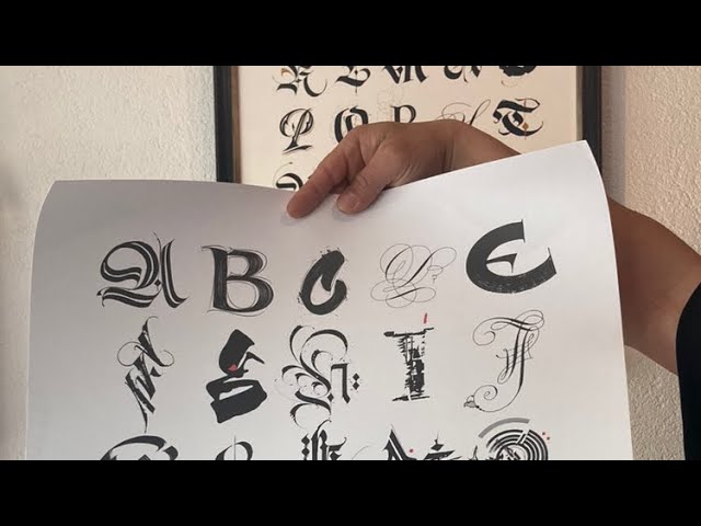 Unboxing of my new Calligraphy Masters Alphabet poster series 2