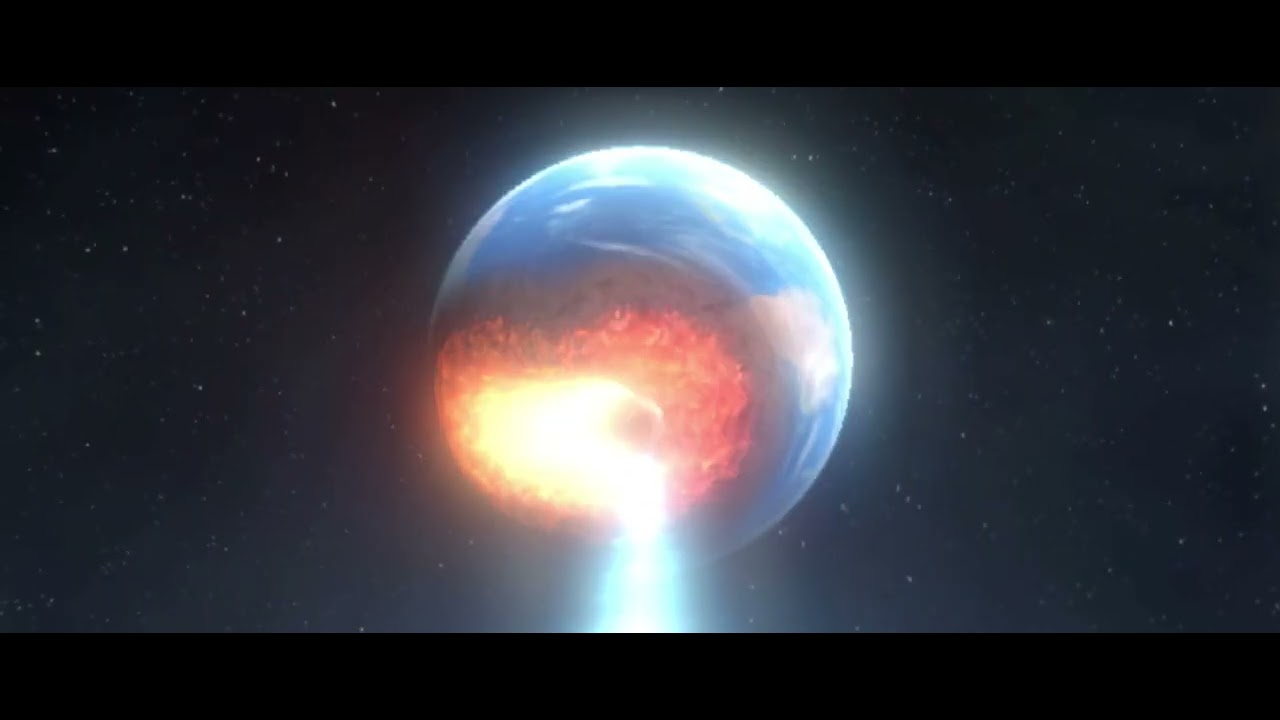 Godzilla Blasts the Earth (Solar Smash) - YouTube