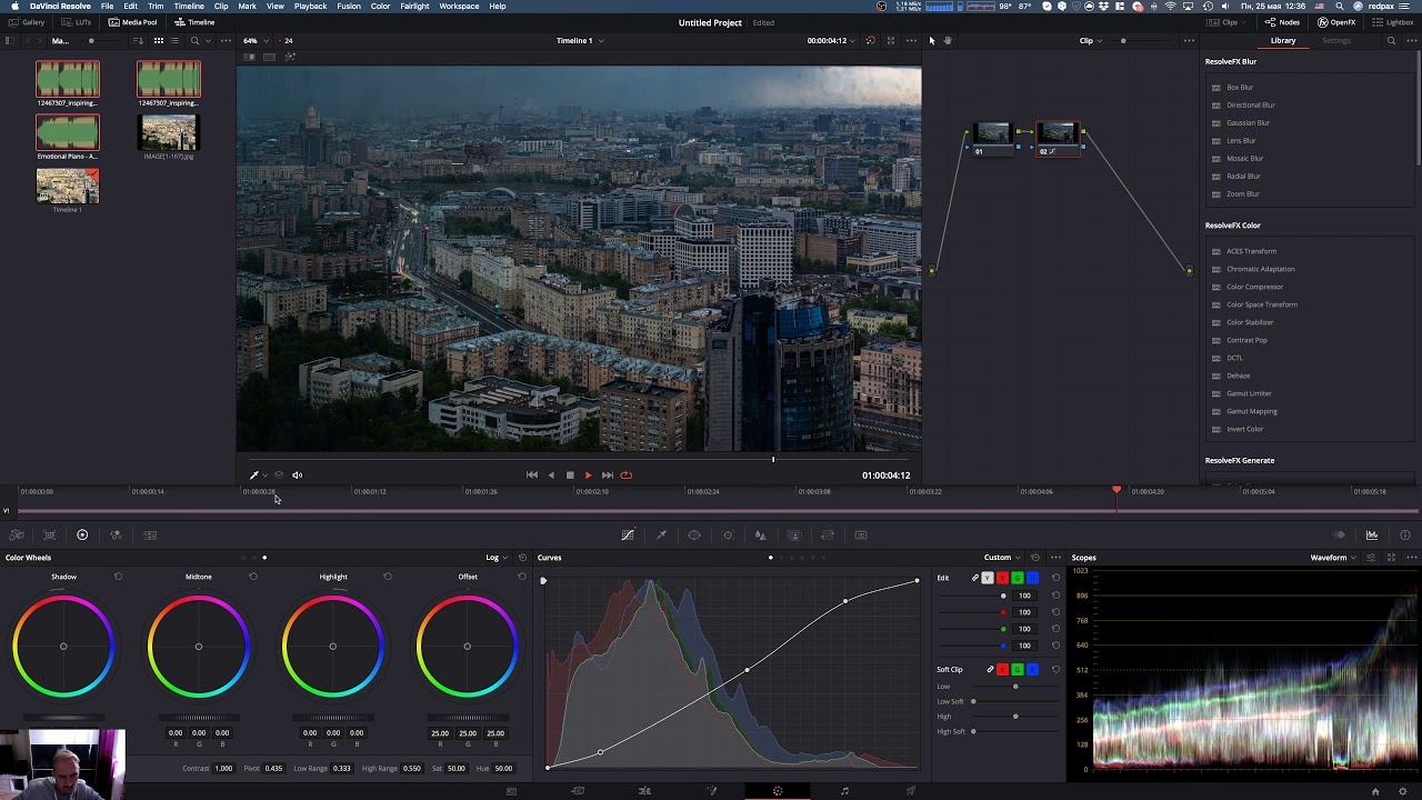 Davinci resolve делаем timelapse за 1 минуту - YouTube