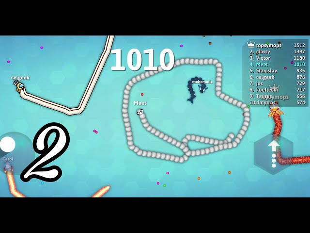 Fiz a maior pontuação jogando pela primeira vez (😱)! (Snake.io) #snakeio 