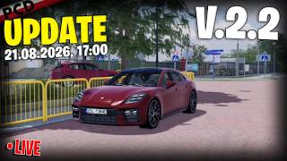 🚀WYCZEKIWANY PORSCHE UPDATE: V.2.2 - 21.08.2026!🔴|🎮#polishcardriving | #stream 🔴