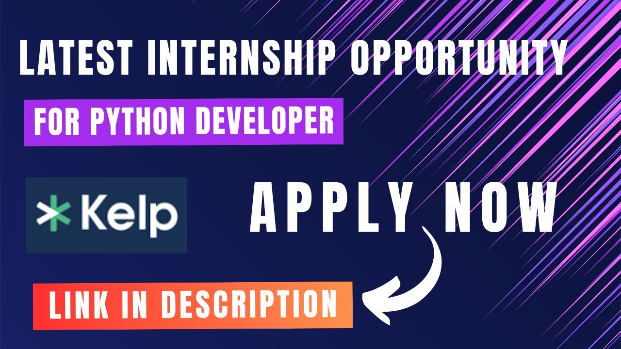 Latest Internship Opportunity for Python Developers - YouTube
