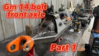 No more Dana 60 junk!!! New 14 bolt front axle build part 1 fabricating the truss