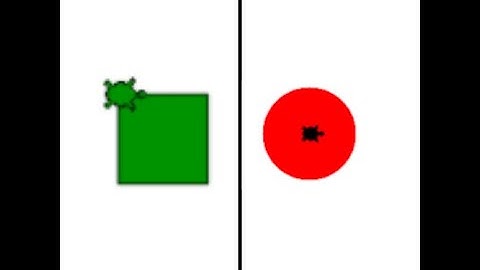 how to draw a square and circle in python in turtle graphics