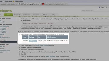 chA4 - adding the Android Developers Toolkit plugin [ADT] to Eclipse IDE