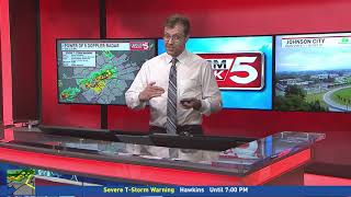Forecaster Kit Alexander has the latest on severe weather for the Tri-Cities.
