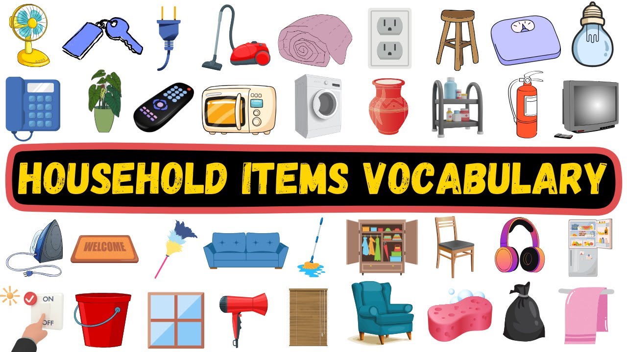 Household Items in English, Things in The House