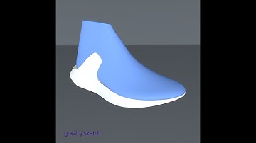 Making a shoe model in Gravity Sketch- the MIDSOLE