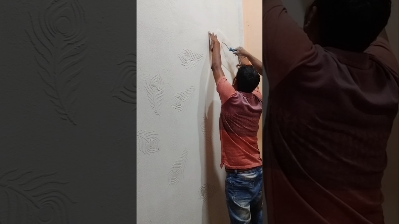 Simple peacock 🦚 feather 🪶 tensile design 🤩