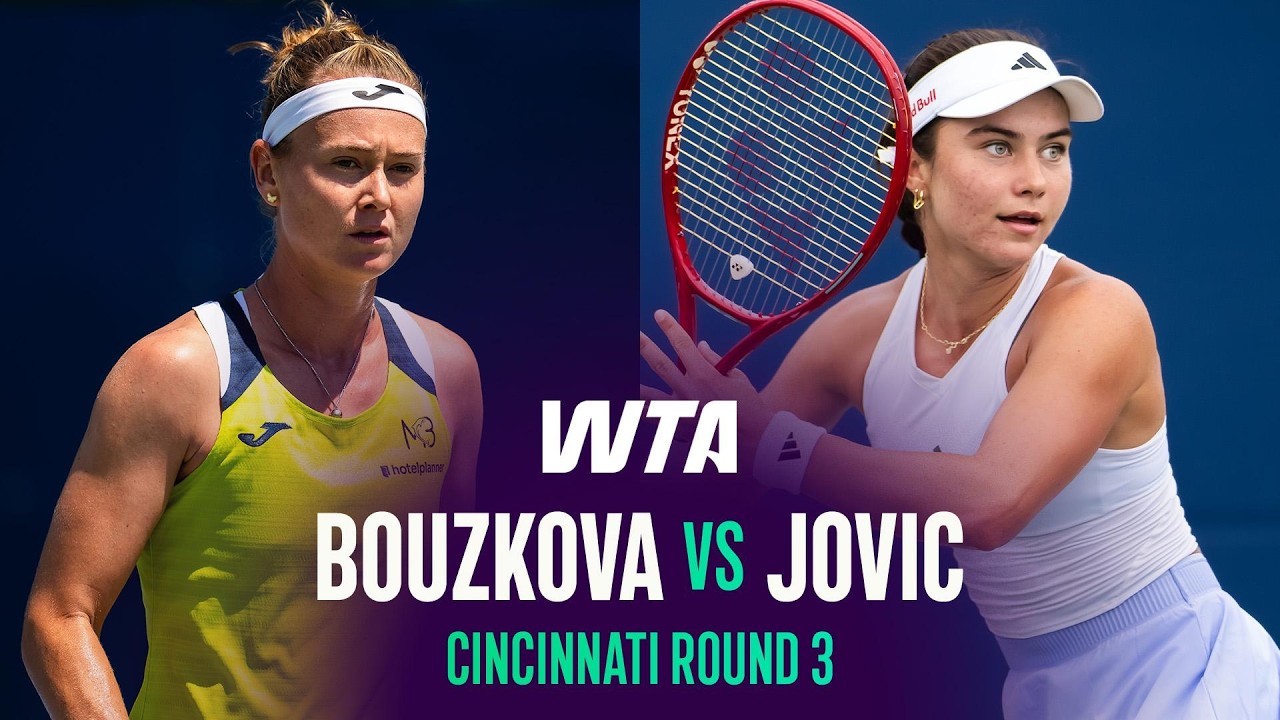 Marie Bouzkova vs. Iva Jovic | 2026 Cincinnati Round 3 | WTA Match Highlights