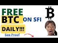 Earn Free Bitcoin on SFI Daily #freebtc #sfi