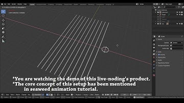 [Noding] Guitar Strings setup - blender animation nodes