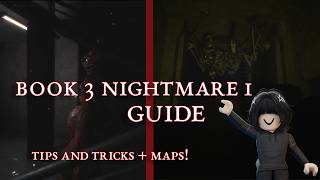 How to beat book 3 nightmare 1 - solo | Roblox the mimic