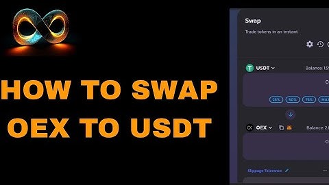 How to Swap OpenEX (#OEX) to USDT On Metamask Wallet
