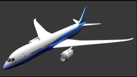 Boeing 787 3D model from CGTrader.com