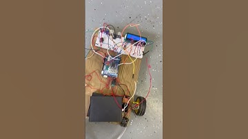 LCD Ultrasonic Beeping Arduino-Bot