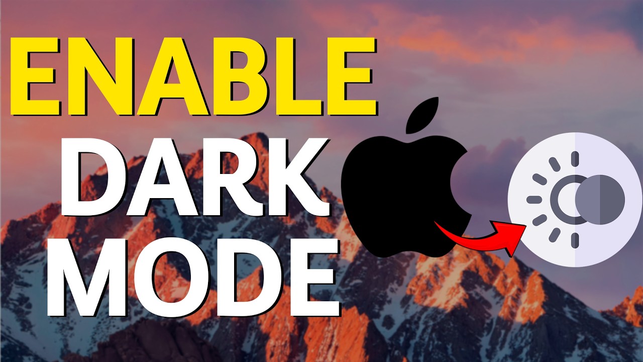 How to Enable & Disable Dark Mode on Mac (Tutorial) - YouTube