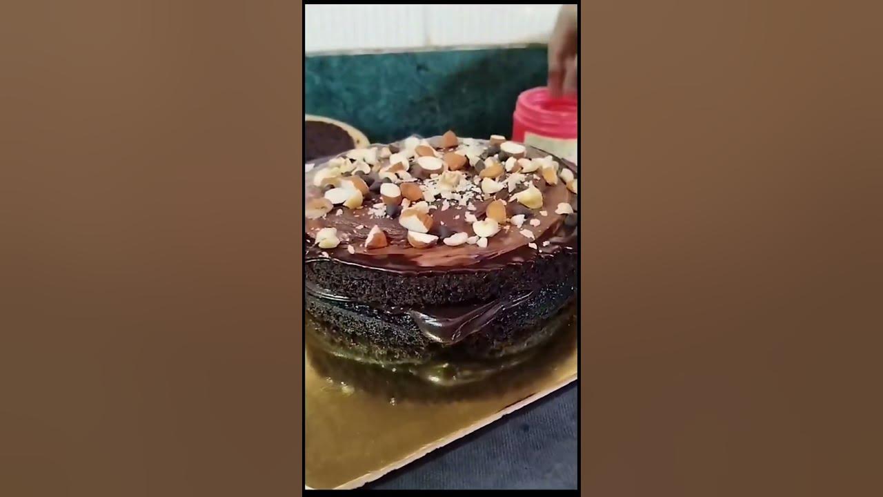 Hazelnut Almond cake theme of Hidden Message Cake😍💫#follow #comment # ...