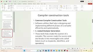 Compiler Construction Tools