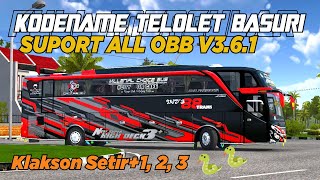 SHARE KODENAME TELOLET BASURI MENGULAR🐍🐍||SUPORT ALL OBB|| BUSSID V3.6.1