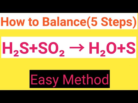 Video H2S+SO2=H2O+S Balanced Equation||Hydrogen sulphide+Sulphur dioxide=Water+Sulphur Balanced Equation - youtube