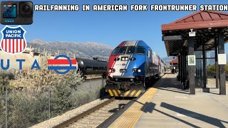Railfanning in American fork frontrunner station
