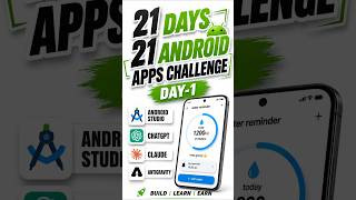 Day-1 Water reminder app developing #challenge #appdevelopment #ytshorts #android