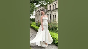 Mẫu váy đuôi cá đơn giản, tinh tế nhưng đầy quyến rũ dành cho các nàng dâu #shorts