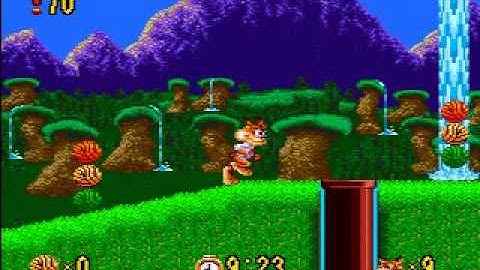 Bubsy (Genesis) - "Lowest Score" Run [TAS] - Chapter 3: A Bridge Too Fur