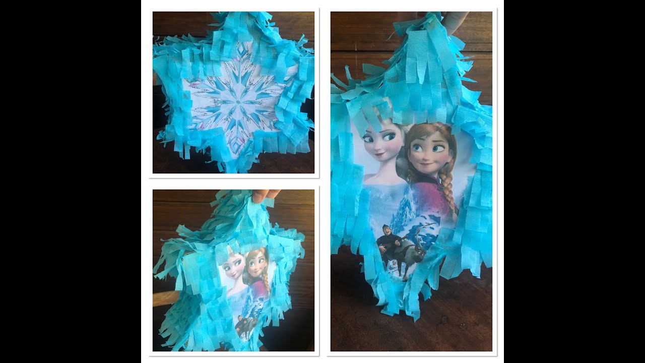TUTO Comment créer une pinata la reine des neiges YouTube