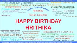 Hrithika   Languages Idiomas - Happy Birthday