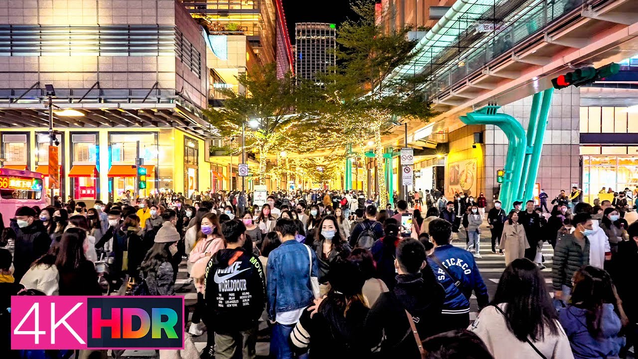 2021繽紛耶誕玩台北Fun閃台北信義區｜4K HDR｜Taipei Christmas walk - Xinyi District