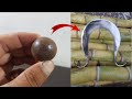 Forging A Little Ball Bearing Into A Sugarcane Peeling Tool