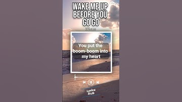 Thumbnail of Wake me up before you go go by Wham #wham #wakemeupbeforeyougogo #lyricsvideo #lyricsshorts #music