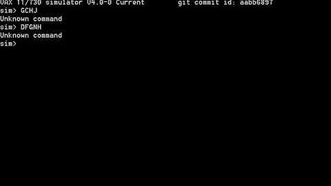 VAX 11 730 VAX11 730 STARTSCREEN COMPUTER SIMULATION SIMULATOR EMULATOR