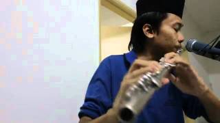 Video thumbnail of "Ombak Rindu Instrumental (rekorder, flute, dan gitar cover)"