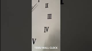 OROLOGIO DA MURO ADESIVO TEMU -temu adhesive wall clock. #temu #wallclock #orologio